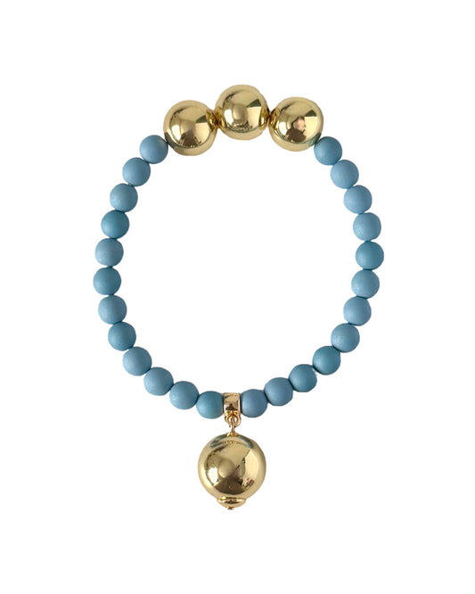 Betty boo faded denim crystal bracelet