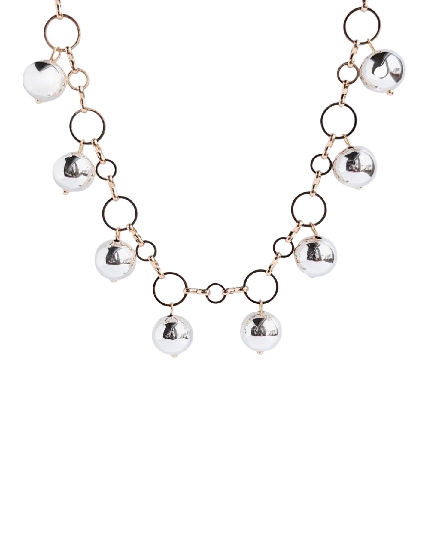 Daniela gold silver drop necklace