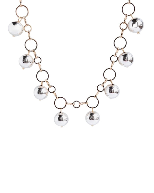 Daniela gold silver drop necklace