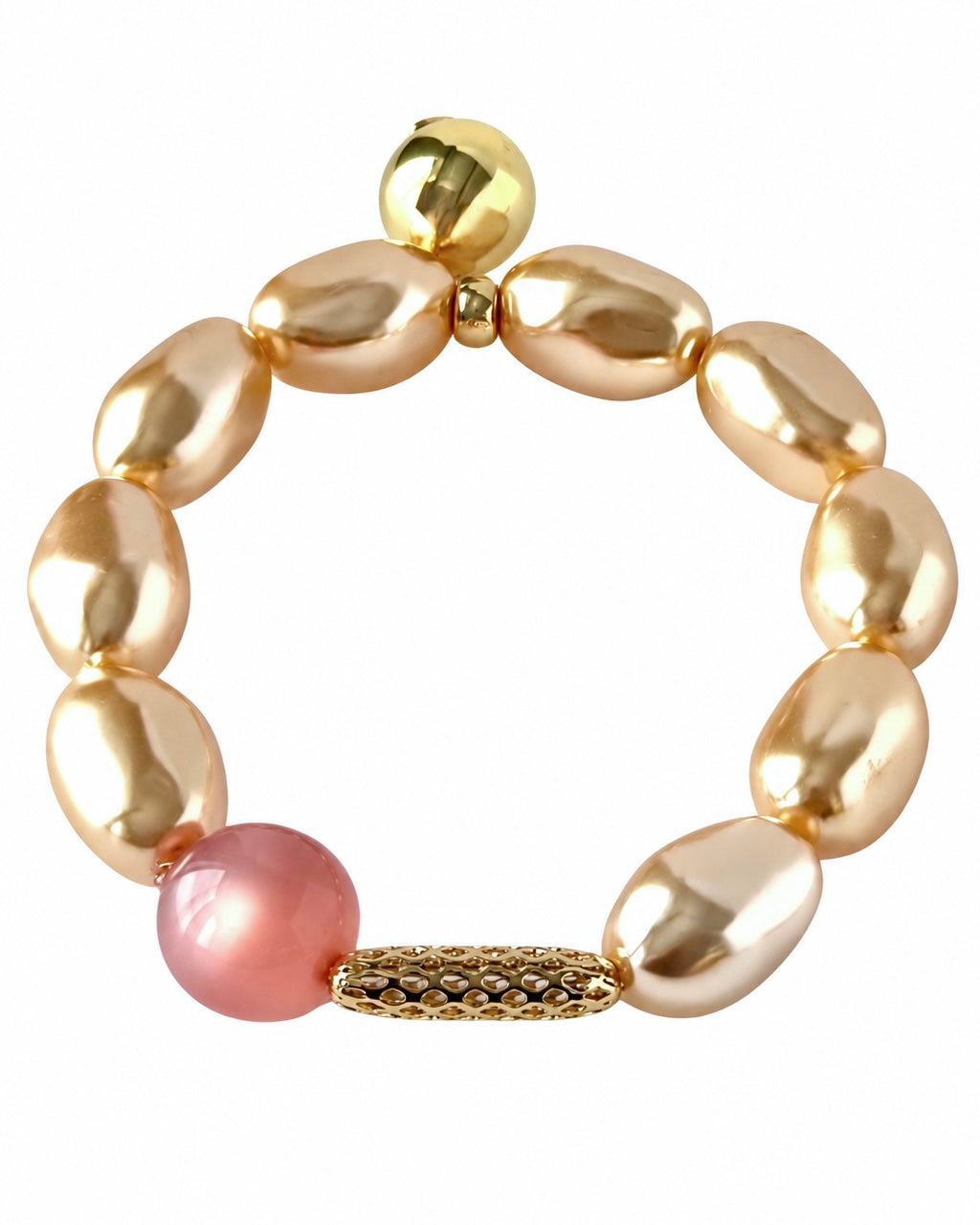 Juju Glint Champagne Gold & Blush Pink Bracelet | LOVE Beth