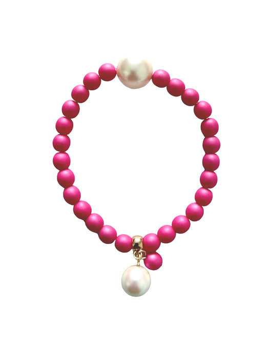 Lush lollipop french rose pink crystal bracelet