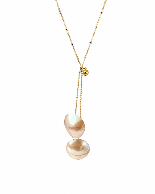 NALU VINTAGE SHELL IVORY PEARL NECKLACE