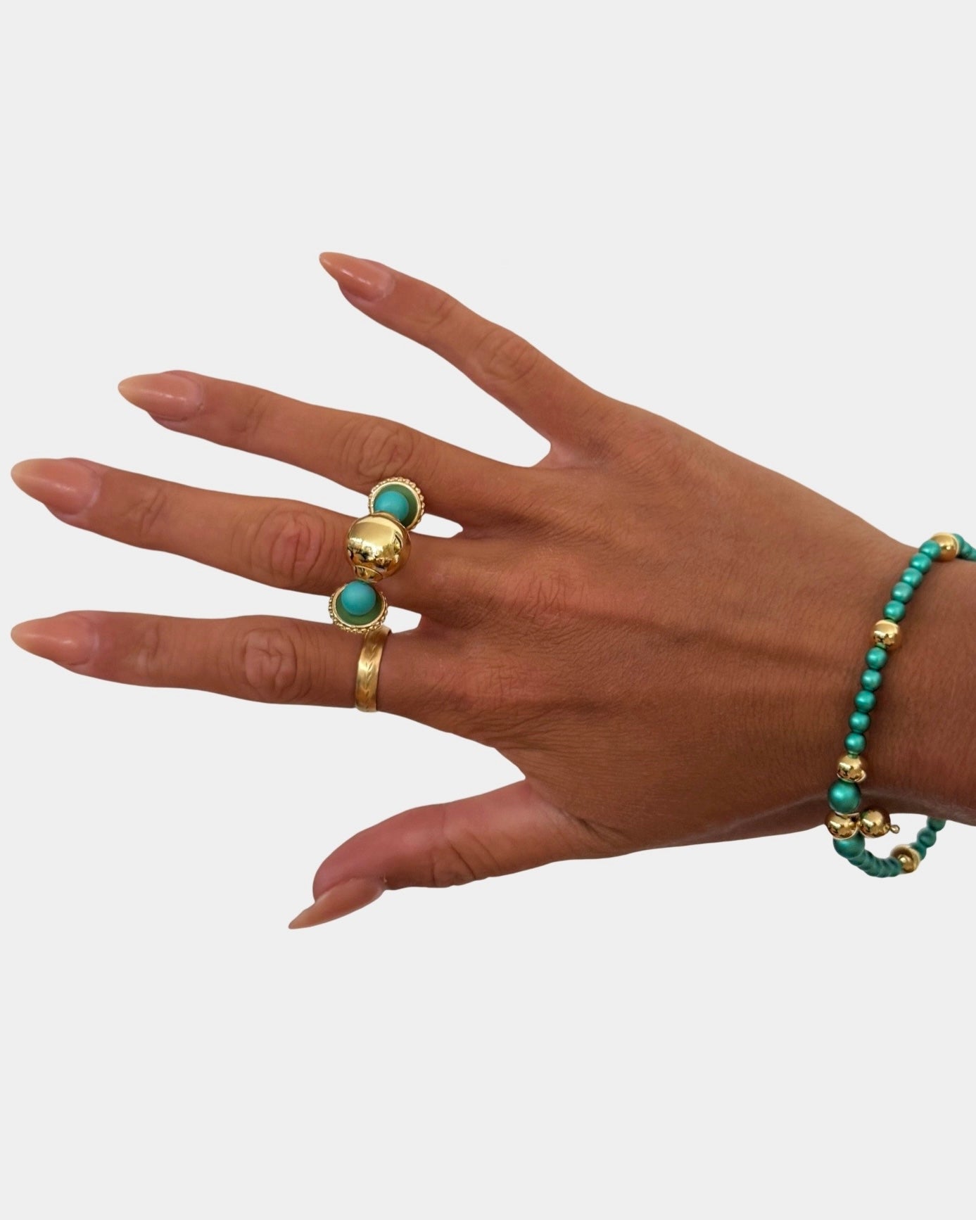 Popsie pie seagreen ring