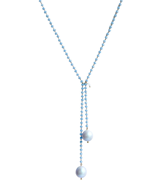 Powder blue Lia necklace