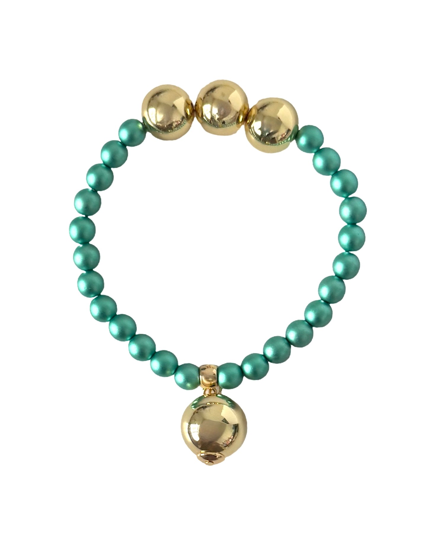 Betty boo emerald green iridescent crystal bracelet