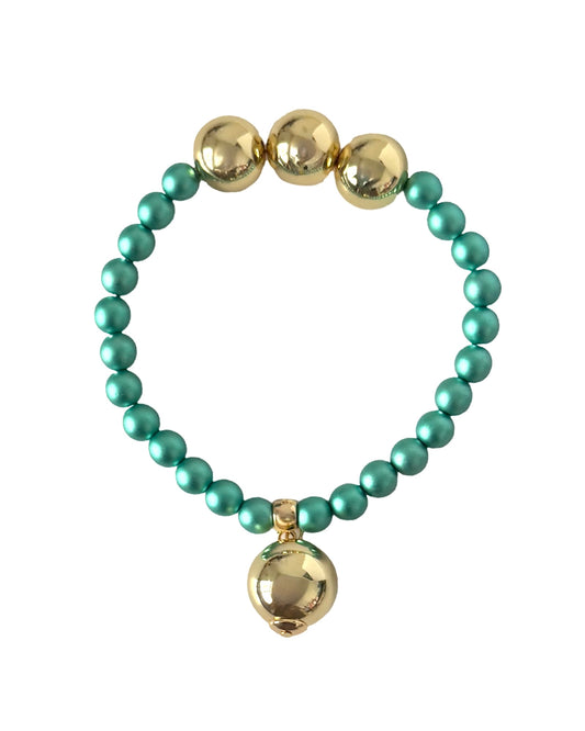 Betty boo emerald green iridescent crystal bracelet