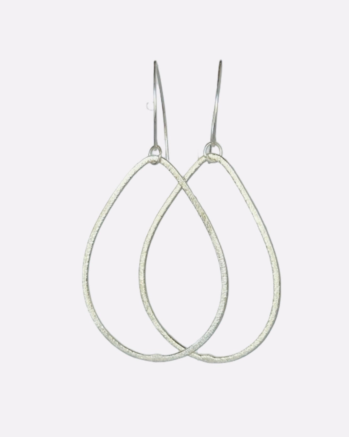 Ayluna tulip drop silver earrings