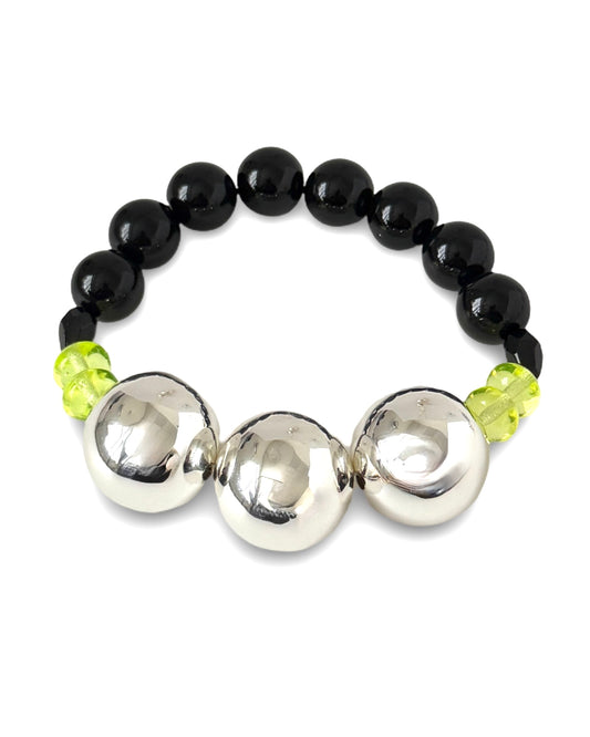 Miss Bee Black & Neon Bracelet
