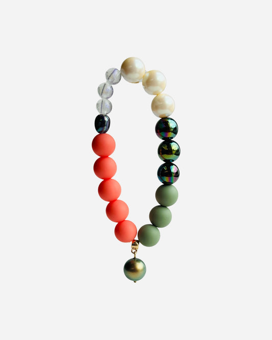 Peach plum bracelet