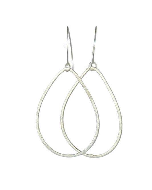 Ayluna tulip drop silver earrings