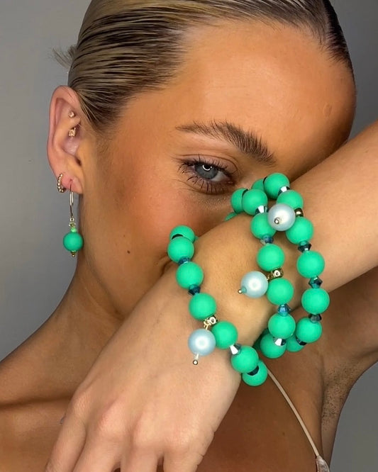 Bea bracelet in French green