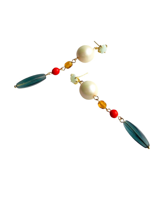 Juju glint drop crystal earrings