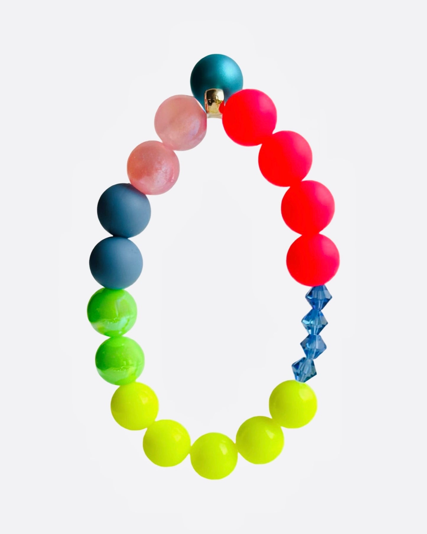 Barbie beaded crystal pearl charm bracelet