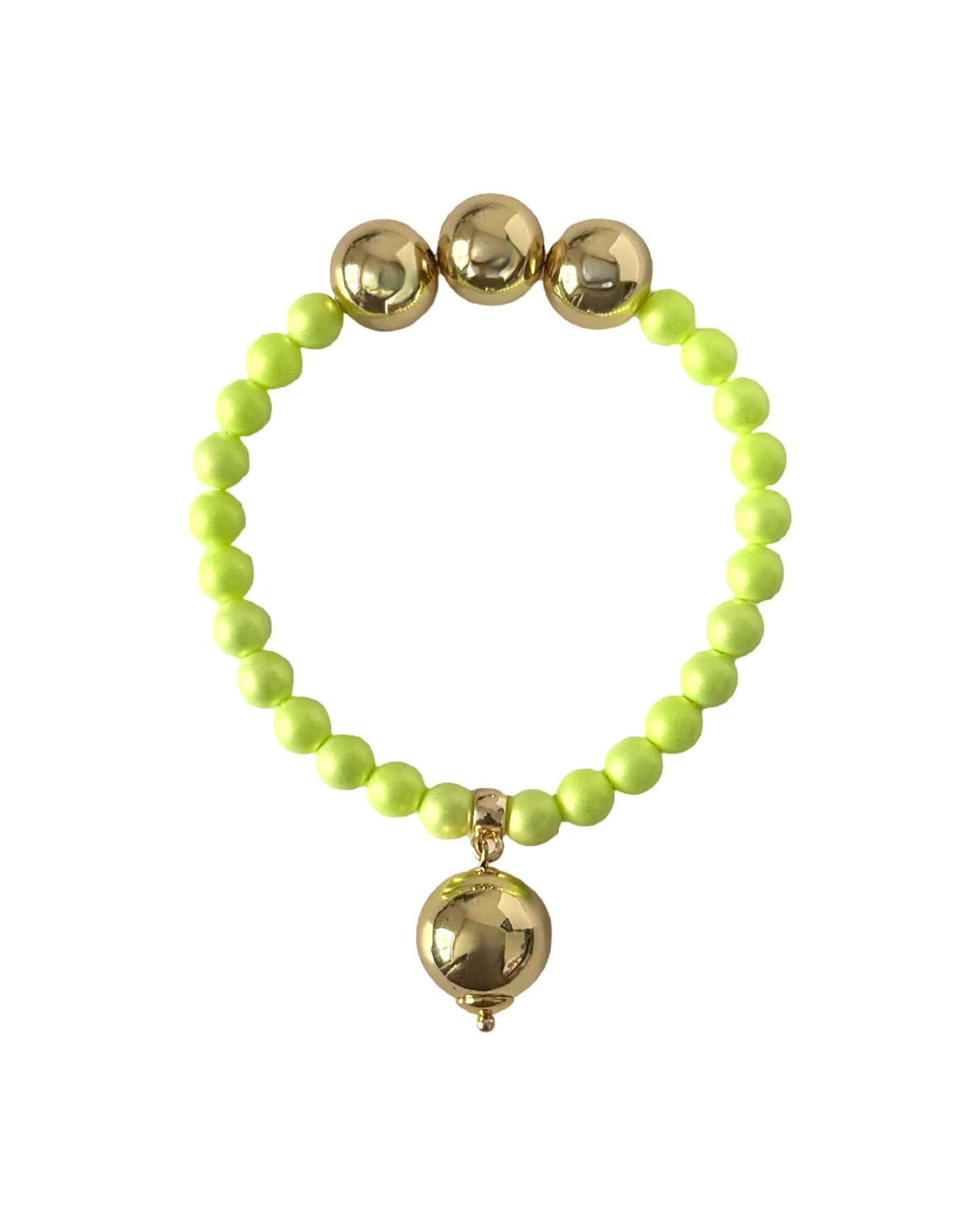 Betty Boo Lime iridescent crystal bracelet