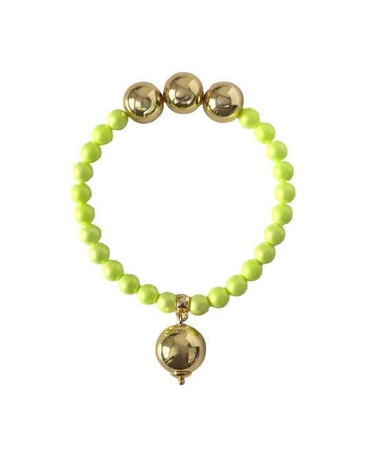 Betty Boo Lime iridescent crystal bracelet