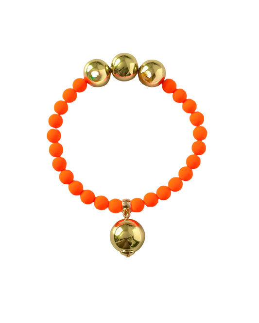 Betty boo shocking orange crystal bracelet