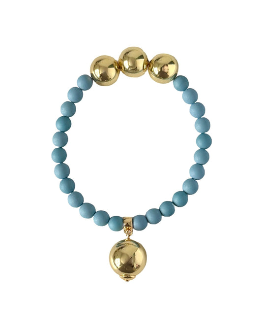 Betty boo faded denim crystal bracelet