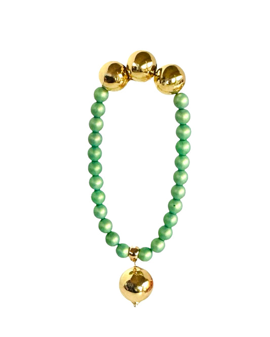 Betty boo iridescent sage crystal bracelet