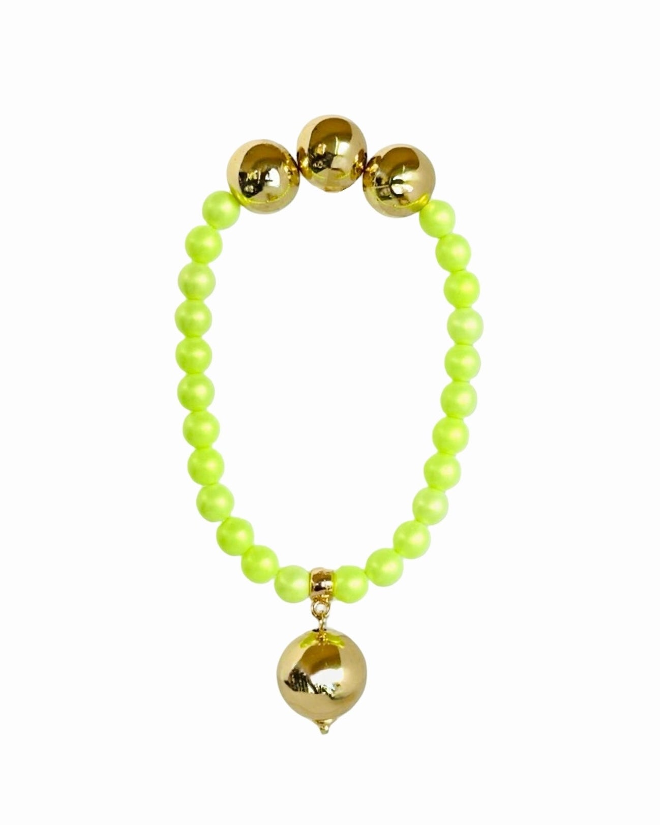 Betty Boo Lime iridescent crystal bracelet