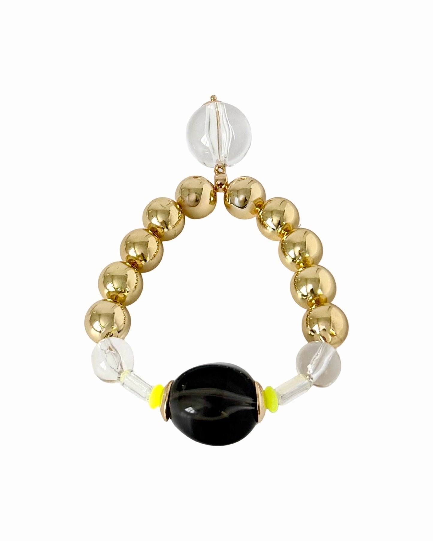 Lolita limited edition Vintage, gold + lucite beaded bracelet