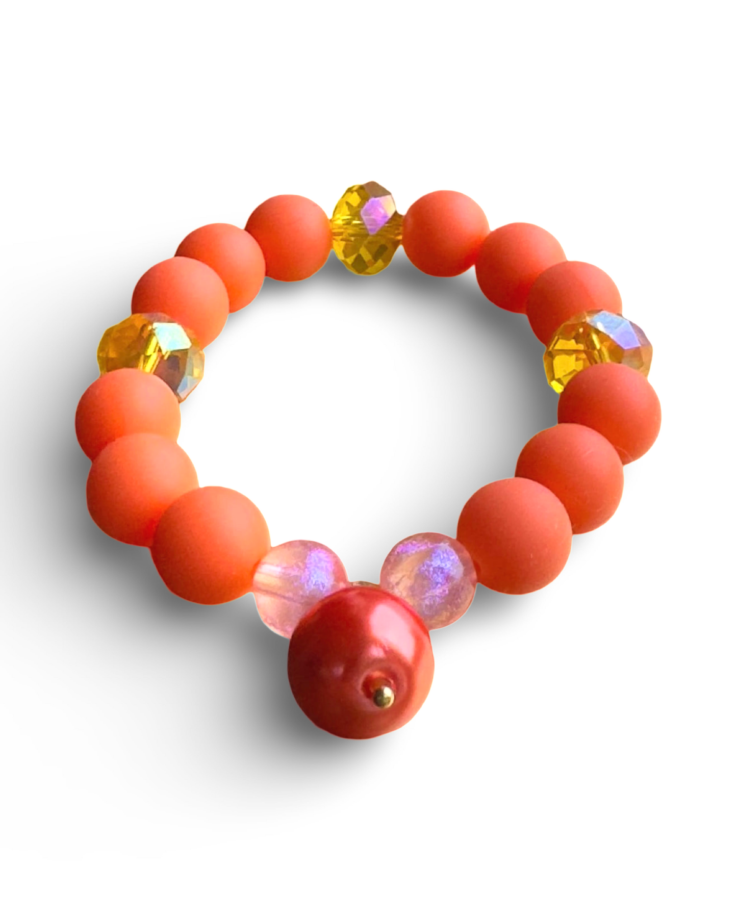 Tangerine crumpet bracelet