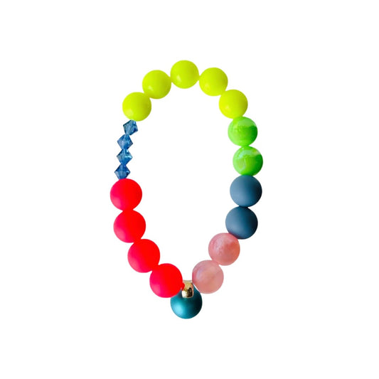 Barbie beaded crystal pearl charm bracelet