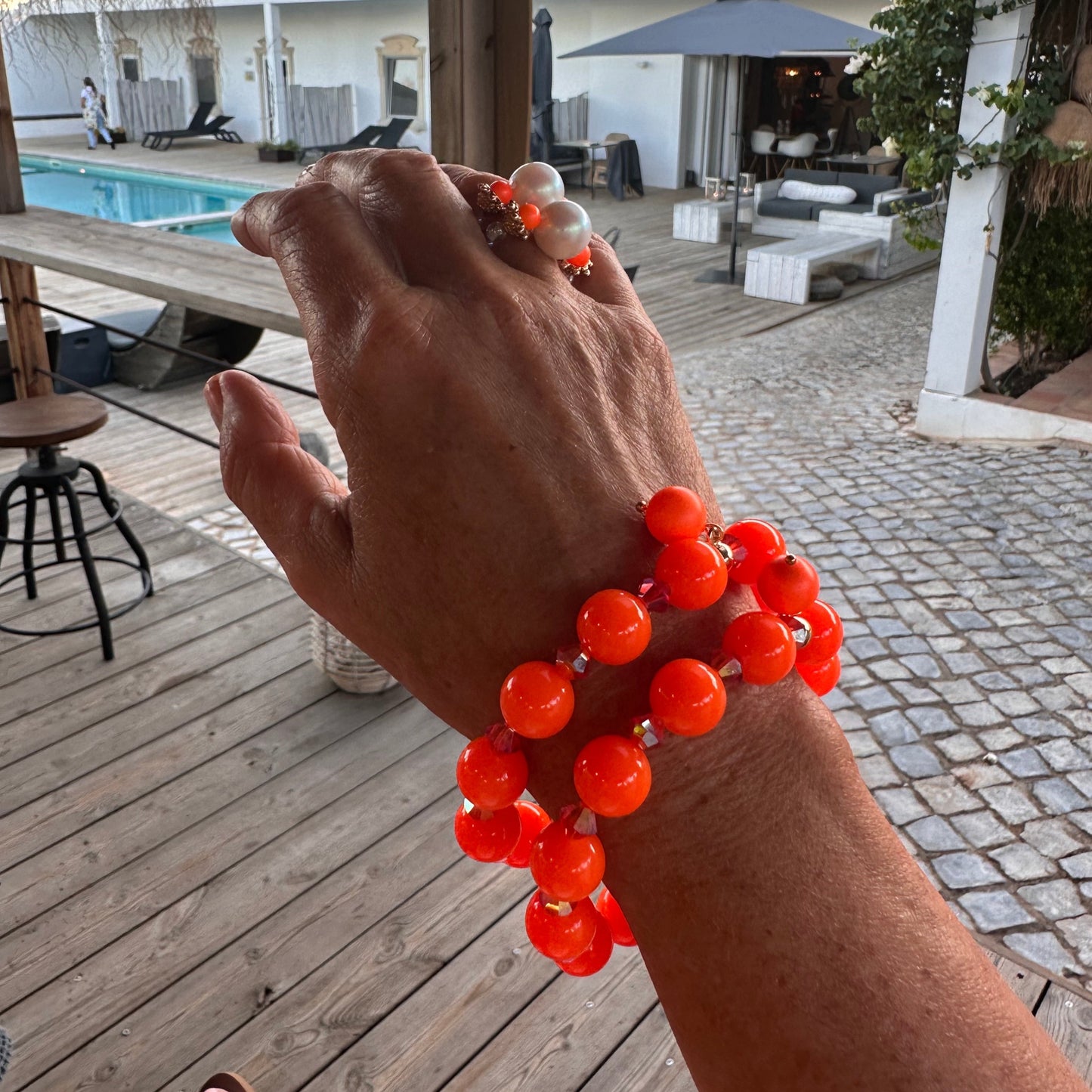 Bea Bracelet in Neon Orange